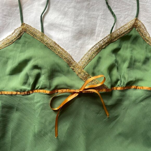 Green Vintage Sleeveless Top - Picture 3 of 7